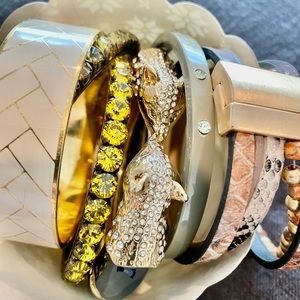 Bangle bundle banana j crew Ann Taylor
